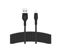 Belkin BoostCharge - Lightning-kabel - USB hann til Lightning hann - 3 m - svart CAA010BT3MBK