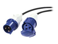 APC Modular IT Power Distribution Cable Extender - Strømforlengelseskabel - IEC 60309 32A (hann) til IEC 60309 32A (hunn) - AC 400 V - 6 m - for P/N: SY16K48H-PDNB, SY32K48H-PDNB, SY48K48H-PDNB, SY64K96H-NB, SY96K160H-NB, SY96K96H-NB PDX532IEC-600