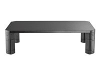 Vision Desk Riser - Stativ - for Skjerm - MDF, gummiføtter, plastben - svart - skrivebord VFM-DR