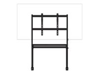 Vision VFM-F12 - Vogn - for LCD-skjerm - staffelistil - stål - matt svart - skjermstørrelse: 55"-100" VFM-F12