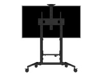 Vision VFM-F25M - Vogn - høydejusterbar - for flatpanel - motordrevet - stål - matt svart - skjermstørrelse: 47"-100" VFM-F25M