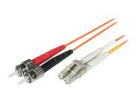 C2G Low-Smoke Zero-Halogen - Koblingskabel - LC multimodus (hann) til ST flermodus (hann) - 2 m - 2 m - fiberoptisk - 62,5 / 125 mikroner - oransje 85272