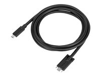 Targus - USB-kabel - USB-C (hann) til USB-C (hann) skrubar - 1.8 m - svart - for P/N: DOCK191USZ, DOCK430EUZ, DOCK430USZ ACC1122GLX