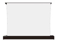 Multibrackets M - Projeksjonsskjerm med gulvstativ - LS, electric, rising, RS232 - fritt stående - motorisert - 118" (300 cm) - 16:9 - Matte White - svart 7350105218668