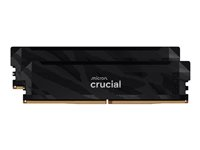 Crucial Pro OC - DDR5 - sett - 32 GB: 2 x 16 GB - DIMM 288-pin - 6400 MT/s / PC5-51200 - CL32 - 1.35 V - ikke-bufret - matt stealth-svart CP2K16G64C32U5B