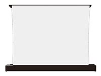 Multibrackets M - Projeksjonsskjerm med gulvstativ - LS, electric, rising, RS232 - fritt stående - motorisert - 84" (213 cm) - 16:9 - Matte White - svart 7350105218644