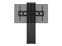 Vision VFM-F40 - Heavy Duty - stativ - motorisert - for interaktiv flatpanel / LCD-display - stål - matt svart - skjermstørrelse: 47"-90" - plassering på gulv VFM-F40