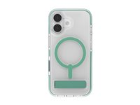 Zagg Santa Cruz Snap - Baksidedeksel for mobiltelefon - med stativ - MagSafe-samsvar - mystisk grønt - for Apple iPhone 17 702318960