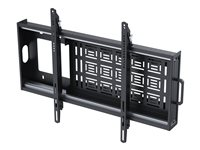 Vision VFM-W8X6S - Monteringssett (veggmontering) - heavy-duty, tiltable - for flat panel / mini PC - kaldvalset stål - svart - skjermstørrelse: 47"-90" VFM-W8X6S