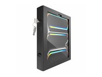 Compulocks iPad Pro M4 13" (2024), Apex Enclosure Tilting Stand 8" - Monteringssett (hus, stativ) - synlige foran/bak kamera og sensorer - for nettbrett - låsbar - metallramme - svart - skjermstørrelse: 11" - veggmonterbar - for Apple 13-inch iPad Pro (M4) TCDP0113PAPX4B